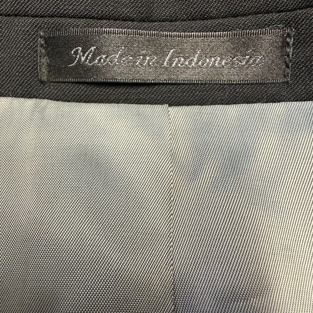 Peerless Black Wool Fully Lined Two Button Front … - image 6